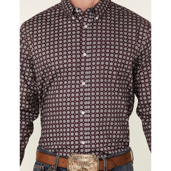 NWT CODY JAMES MEN'S MEDALLION PRINT LONG SLEEVE BUTTON-DOWN WESTERN Medium - Picture 3 of 8